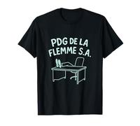 PDG de la flemme S.A. design ludique vert menthe T-Shirt
