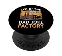 PDG of The Dad Joke Factory Funny Blague Humour Gag Dad Blagues PopSockets PopGrip Adhésif