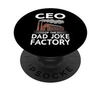 PDG of The Dad Joke Factory Funny Blague Humour Gag Dad Blagues PopSockets PopGrip Adhésif
