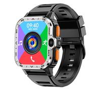 PDG Watch 4G Smart Watch Phone 2.03 pouces Android 8.1 800mAh 2GB +16GB GPS Double Camera Google Play Argent