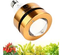 PDGROW Ampoule Horticole LED E27 pour Plantes d'Intérieur, 36W Lampe de Croissance Plantes à Spectre Complet avec 36 Sam LM301B LEDs pour Germination Croissance Floraison Fruit
