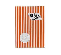 PdiPigna Bella Copia, Cahier A5, BI intérieur, pages blanches, papier 80 g/m², idéal pour l'école et le bureau, couverture souple Couleur bleu