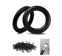 PDKKFF 100 Pièces Joint Torique NBR70, 7x4mm Joints Toriques d'étanchéité en Caoutchouc, Métrique O Ring Nitrile pour Plomberie, Robinet, Evier Cuisine, Douche, Pompe, Roulement, Véhicule(Noir)