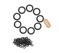PDKKFF 60 Pièces Joint Torique NBR70, 10x7mm Joints Toriques d'étanchéité en Caoutchouc, Métrique O Ring Nitrile pour Plomberie, Robinet, Evier Cuisine, Douche, Pompe, Roulement, Véhicule(Noir)