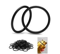 PDKKFF 60 Pièces Joint Torique NBR70, 15x12mm Joints Toriques d'étanchéité en Caoutchouc, Métrique O Ring Nitrile pour Plomberie, Robinet, Evier Cuisine, Douche, Pompe, Roulement, Véhicule(Noir)