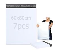 PDKKFF 7 Pièces Enveloppe Plastique Expedition, 60x80cm Pochette Envoie Colis Vinted, Emballage Colis Vinted, Autoadhésive Sac, Opaques Sachet pour Textiles et Boîtes à Chaussures