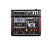 Power Dynamics PDM-T604 Console de Mixage 6 Canaux - avec Streaming Bluetooth, Egaliseur Graphique 7 Bandes, MP3, Sortie USB, Sortie Casque Jack 6,35mm, Idéal pour Studio d'Enregistrement