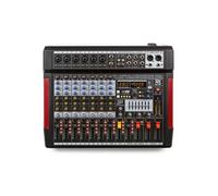Power Dynamics PDM-T804 Console de Mixage 8 Canaux - avec Streaming Bluetooth, Egaliseur Graphique 7 Bandes, MP3, Sortie USB, Sortie Casque Jack 6,35mm, Idéal pour Studio d'Enregistrement