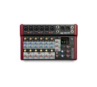 Power Dynamics PDM-Y801 Console de Mixage 8 canaux avec Bluetooth - Entrées Micro, Alimentation fantôme 48V, Lecteur MP3 USB, Vu-Mètre, Idéal pour les DJs, Studios d'Enregistrement, Podcasts