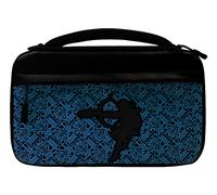 Etui de rangement Glow Sheikah Shoot pour Nintendo Switch Nintendo Switch Lite et Nintendo Switch Modèle OLED Noir bleu