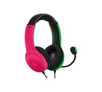 PDP 500-162-PKGR-EU Gaming Micro-casque supra-auriculaire filaire rose, vert Suppression du bruit du microphone