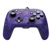 PDP Afterglow Manette Filaire Camouflage Violet Pour Nintendo Switch - Licence Officielle - Port Jack Audio