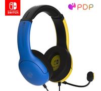 PDP Casque LVL40 Stéréo pour Nintendo Switch, Jaune & Bleu [Amazon Exclusive]