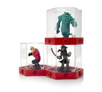 PDP Disney Infinity Boîtier Transparent Figure Display Case Set 3 pcs