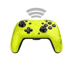 PDP Faceoff Wireless Deluxe Ctrl NSW YELLOW Camo