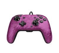 Pdp Gaming Faceoff deluxe+ Filaire Switch Pro Manette - Violet Camo - Licence Officiel By Nintendo - Customizable Buttons And Paddles - Ergonomic Manettes