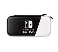 Pdp Gaming Licence Officiel Switch Slim deluxe Travel Case - Oled Edition - Hardshell Protection - Protective Vegan leather - Noir/Blanc - Nintendo Switch