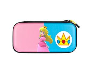 Pdp Gaming Licence Officiel Switch Slim deluxe Travel Case - Peach - Semi-Hardshell - Console Stand - Protective Pu leather - Holds 14 Games - Works avec Switch Oled & Lite