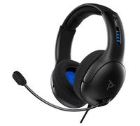 Pdp Gaming Lvl50 Filaire Casque avec Mic pour Playstation, Ps4, Ps5 - Pc, Ipad, Mac, Compatible - Noise Cancelling Microphone, Lightweight, Soft Compourt Over Ear Headphones - Noir