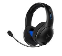 Pdp Gaming Lvl50 sans Fil Casque avec Mic pour Playstation, Ps4, Ps5 - Pc, laptop Compatible - Noise Cancelling Microphone, Bass Boost, Lightweight, Soft Compourt Over Ear Headphones - Noir
