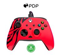 Manette filaire Pdp Rematch™ Spirit Red Noir Rouge pour PC Xbox One Xbox Series S et Xbox Series X