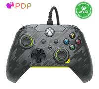 PDP Manette de jeu vidéo filaire Electric Carbon pour Xbox Series X|S, manette de jeu, Xbox One, sous licence officielle