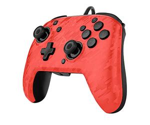 PDP Manette faceoff audio Nintendo Switch Camo rouge