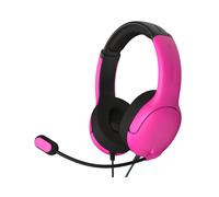 PDP Nebula Casque Gaming Filaire Arceau Noir/Rose - Compatibilité Playstation 4/5, Haut-parleurs 40mm, Microphone Boom avec Suppression de Bruit, Windows 10/11