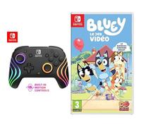PDP Nintendo Switch Afterglow Wave- Wireless- Black + Bluey: Le Jeu Video - Switch