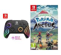 PDP Nintendo Switch Afterglow Wave- Wireless- Black + Nintendo Lgendes Pokmon Arceus (Nintendo Switch) - French version