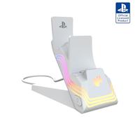 PDP Chargeur double Afterglow Wave pour PS5 – Blanc
