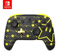 PDP Manette sans fil Rematch Glow Super Star pour Nintendo Switch (OLED) Noir/Jaune
