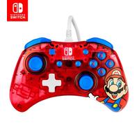 Rock Candy: Mario Punch Rouge, Translucide USB Manette de jeu Analogique/Numérique Nintendo Switch, Nintendo Switch Lite, Nintendo Switch OLED - Neuf