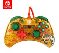 Pdp Rock Candy Filaire Gaming Switch Pro Manette - Official License Nintendo - Oled / Lite Compatible - Compact, durable Travel Manette - Bowser