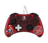 Rock Candy: Mario Punch Rouge, Translucide USB Manette de jeu Analogique/Numérique Nintendo Switch, Nintendo Switch Lite, Nintendo Switch OLED - Neuf
