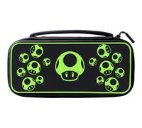 PDP Sacoche Rigide Console Case 1-Up Nintendo Switch, Switch Lite et Switch OLED - Poches Accessoires - Licence Officielle - Design Lumineux 3D - Motif Glow In The Dark