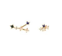 PDPAOLA - Boucles d'oreilles Cancer - Argent Sterling 925 Plaqué Or 18 carats - Bijoux pour Femme