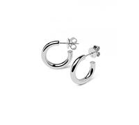 PDPaola Boucles d'oreilles créoles pour femme en argent AR02-377-U