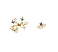 PDPAOLA - Boucles d'oreilles Sagittaire - Argent Sterling 925 Plaqué Or 18 carats - Bijoux pour Femme