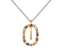 PDPAOLA - Collier Lettre I - Argent Sterling 925 Plaqué Or 18 carats - Bijoux pour Femme