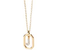 PDPAOLA Collier MINI LETTERS or 18 carats plaqué argent or