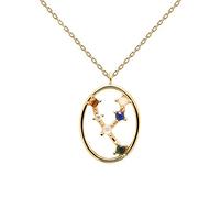 Collier femme - Pdpaola - Taureau Collection Zodiaque - Doré - Chaîne réglable 35-50 cm - 2 ans garantie