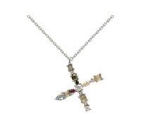 PDPAOLA - Halskette - Damen - LETTERS - X NECKLACE SILVER U - CO02-119-U