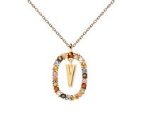 PDPAOLA Letter V Colliers Argent CO01-281-U - Femme - Argent 925