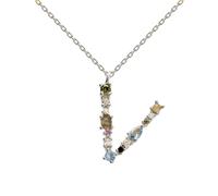 PDPAOLA Lettre V Collier en argent