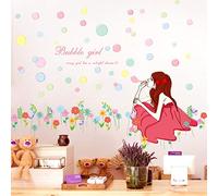 Pdrui Sticker Mural Pour Chambre, Licorne Autocollant Mural Décoration Murale Pour La Chambre D'enfant Salon 93cm × 116cm Sticker Mural | Sticker Mural Déco Pour Placard Fenêtre Cuisine Couloir