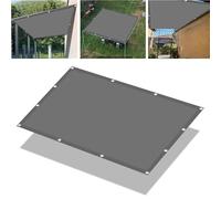 PDSYCB 1.6x2.8m Voiles Ombrages Imperméable Rectangulaire, Protection UV 95% Bâche Dombrages Extérieur, 100% Polyester avec Oeillets et Cordons pour Terrasse, Jardin, Balcon, Pergola, Gris foncé