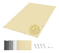 PDSYCB 1x2.4m Voile d’ombrage Rectangulaire, HDPE Respirant, Voile Ombrage Imperméable, Filet dombrage avec Protection UV pour Patio, Jardin, Terrasse, Extérieur, Jaune