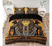PDSYCB Housse de Couette, Parure de Lit 2 Personnes, 220 x 240 cm Pharaon éGyptien 2 pour Enfants Adolescents Adulte, Doux Respirant Microfibre Housse de Couette avec 2 taie d'oreiller 65 x 65 cm