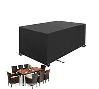 PDSYCB Housse De Protection Salon De Jardin 260x160x85cm Résistante à l'hiver et imperméable, Robuste, 420D Oxford Tissu Housse de Table de Jardin avec Corde et Boucle Verrouillage